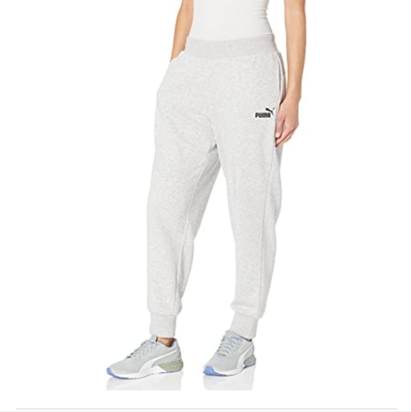 🆕Puma Women's Essentials Sweatpants Heather Grey Size Large - Picture 1 of 7